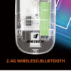 JERTECH WB130 Crystal Mouse Transparent