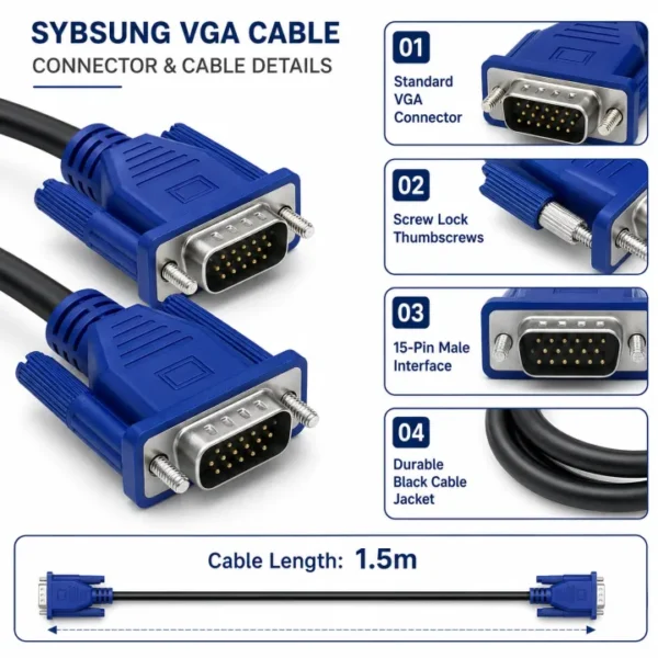 VGA Cable 1.5m