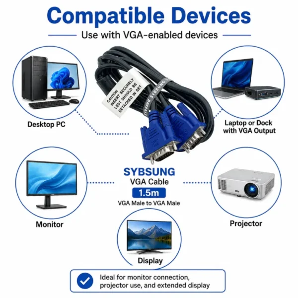 VGA Cable 1.5m