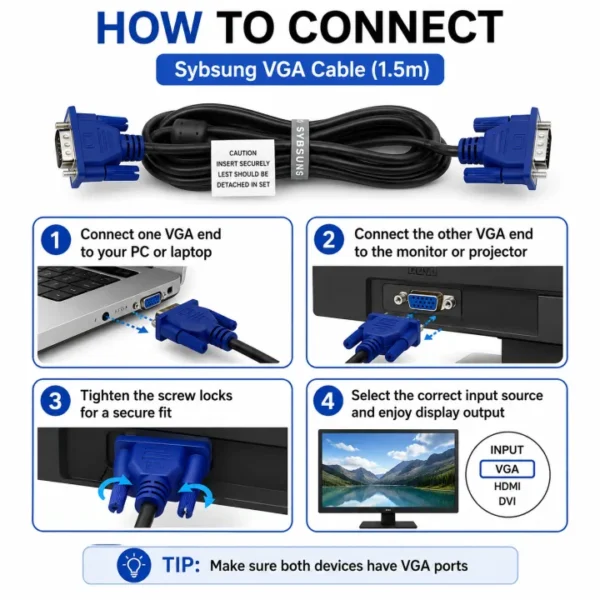 VGA Cable 1.5m