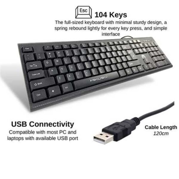 MIKUSO KB-049U Wired Keyboard