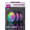 IHP CF-120 ARGB Cooling Fan (3-in-1 Pack) with controller unit