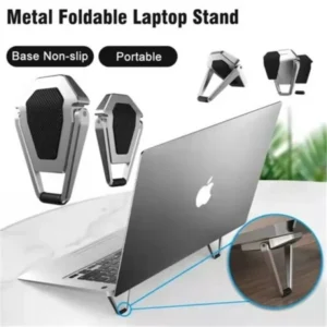 Laptop Stand Adjustable Cooling Bracket Metal Foldable Laptop Holder Shield Shape Laptop Stand