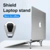 Laptop Stand Adjustable Cooling Bracket Metal Foldable Laptop Holder Shield Shape Laptop Stand
