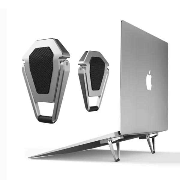 Laptop Stand Adjustable Cooling Bracket Metal Foldable Laptop Holder Shield Shape Laptop Stand